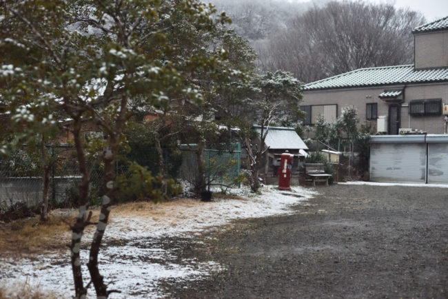 雪景色の房陽猪ヶ谷庵